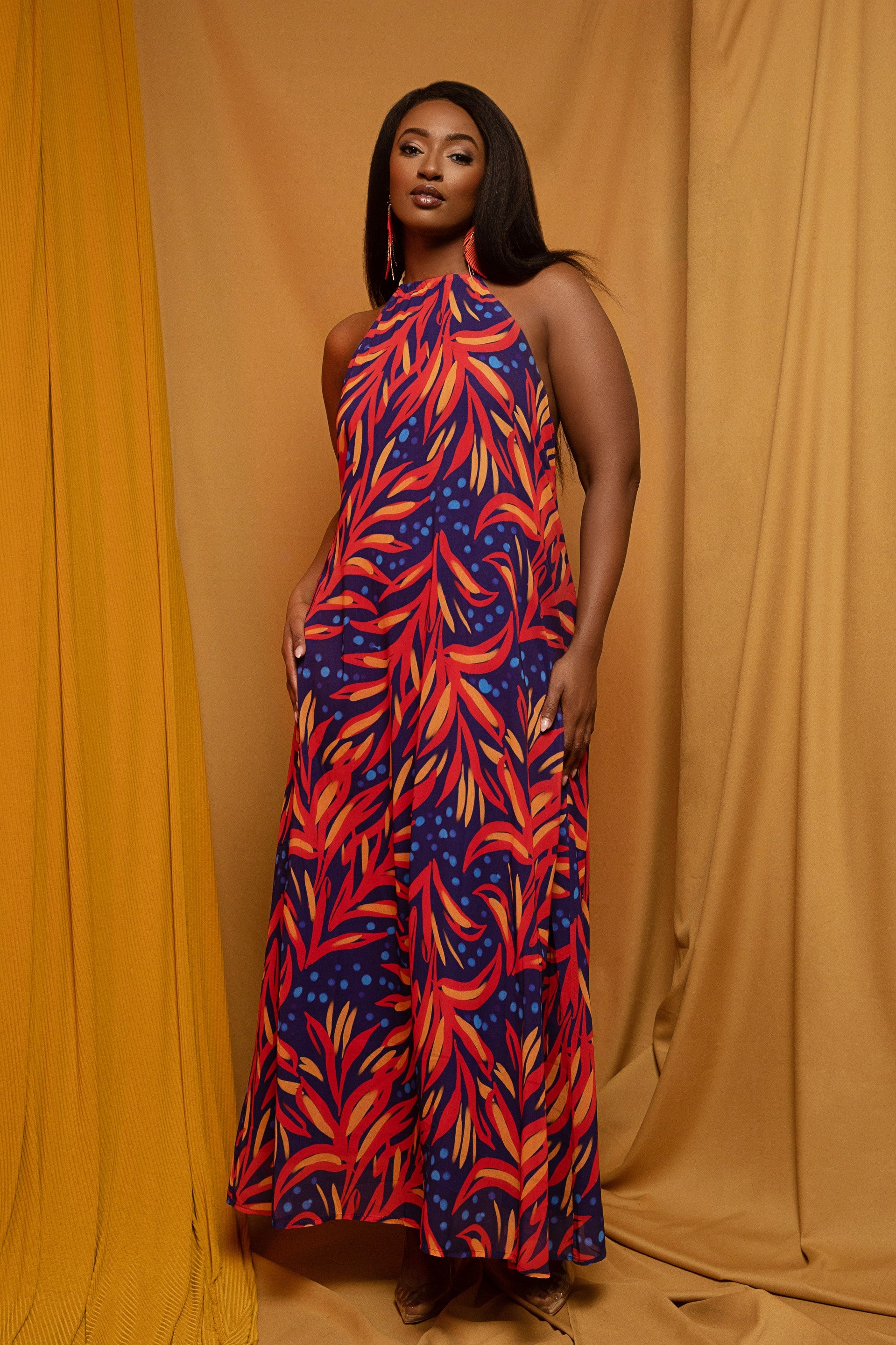 Kendra Dress Sunset Bloom – Nina Cheyenne